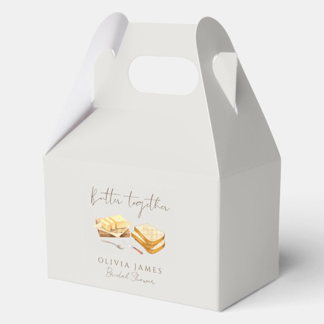 Chic Bread and Butter bridal shower Geschenkschachtel (Vorderseite)