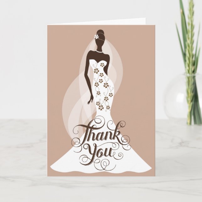 Chic Bridal Danke-Card Dankeskarte (Vorderseite)