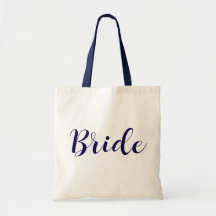 Chic Bride Tote Tasche mit kursivem Skript - Hochz