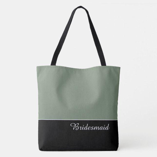 Chic Bridesmaid Tote Bag Tasche (Rückseite)