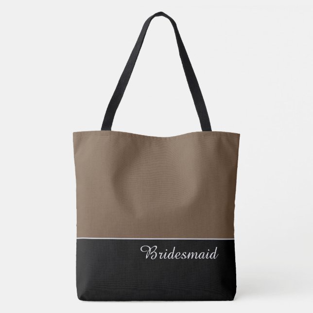 Chic Bridesmaid Tote Bag Tasche (Rückseite)