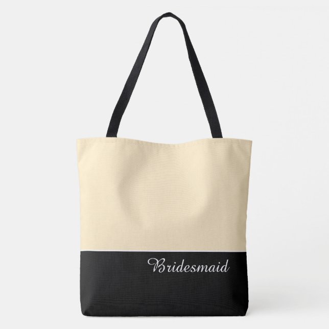 Chic Bridesmaid Tote Bag Tasche (Rückseite)