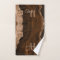 Chic Brown Blush Glitzer Agate Custom Monogram 