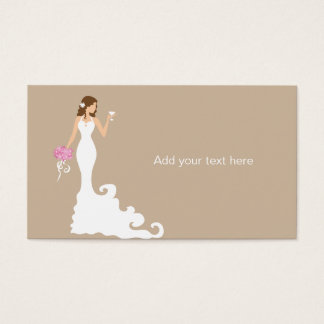Chic Brown moderne mariée carte cadeau balise