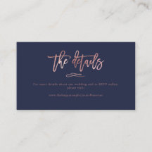 Chic Brush Script-Rose - Details zum Hochzeitsfest