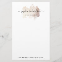 Chic Brush Stroke | Imitate Rose Gold auf Weiß