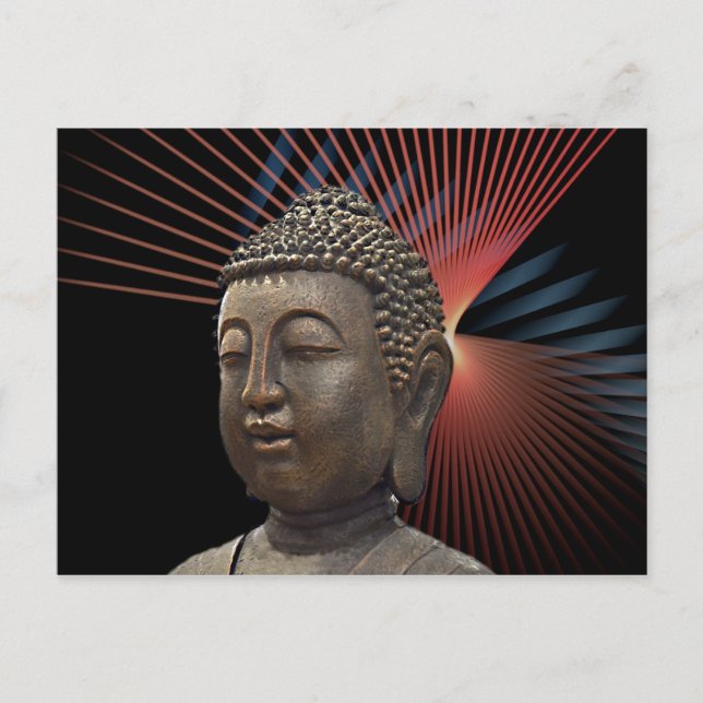 Chic Buddha Yoga Style Postkarte (Vorderseite)