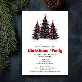 Chic Buffalo Check Festive Party Digital Invite Einladung