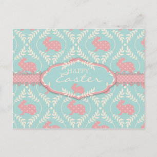 Chic Bunny Postcard Feiertagspostkarte