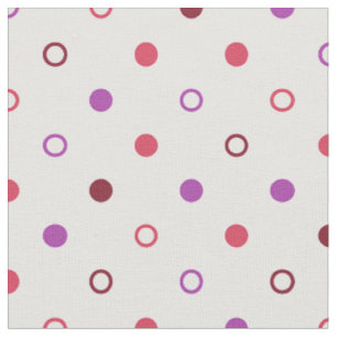 Chic bunt Korallen lila Polka-Punkte Muster Stoff