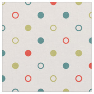 Chic bunt orange aquamarine Polka-Punktmuster Stoff