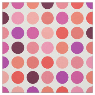 Chic bunt polka dots Muster monogramm Stoff