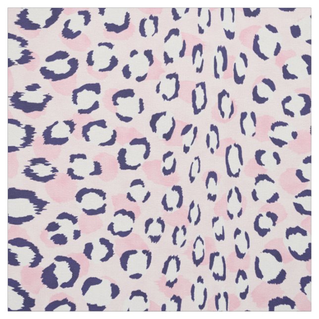 Chic bunter Marineblau blaues Muster Stoff (Muster)