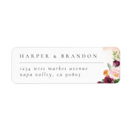 Chic Burgundy Blush Pink Botanische Hochzeit mit F