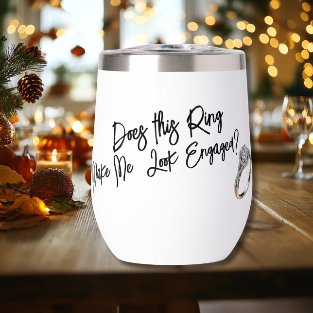 Chic cadeau Fiançailles pour mariée Show of the Ri (Does this ring make me look  engaged?)