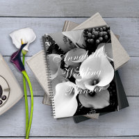 Chic Calla Lilies Black & White Floral Bridal