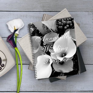 Chic Calla Lilies Black & White Floral Bridal