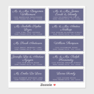 Chic Calligraphie Mariage Étiquettes de adresse in