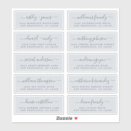 Chic Calligraphie Mariage Étiquettes de adresse in