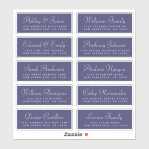 Chic Calligraphie Mariage Étiquettes de adresse in