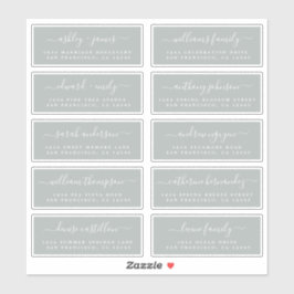 Chic Calligraphie Mariage Étiquettes de adresse in