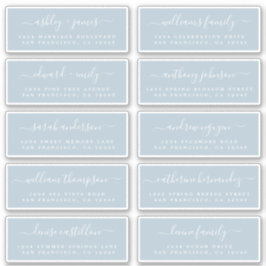 Chic Calligraphie Mariage Étiquettes de adresse in