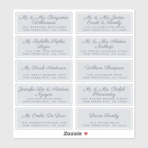 Chic Calligraphie Mariage Étiquettes de adresse in