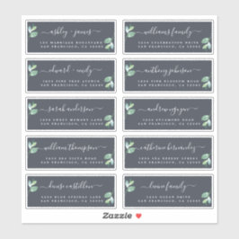 Chic Calligraphie Mariage Étiquettes de adresse in