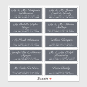 Chic Calligraphie Mariage Étiquettes de adresse in