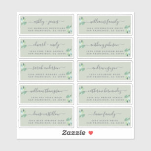 Chic Calligraphie Mariage Étiquettes de adresse in