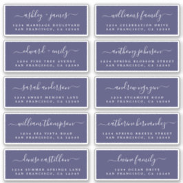 Chic Calligraphie Mariage Étiquettes de adresse in
