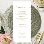 Chic Calligraphy 4x9 Wedding Menu Card für Platten Menükarte<br><div class="desc">Eine schicke Kalligraphy Wedding Menu Card. I do offer a free customisation service,  if you have any anfragen or special requests,  please feel free to contact me.</div>