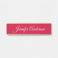 Chic Calligraphy Elegance Cherry Red Personalisier