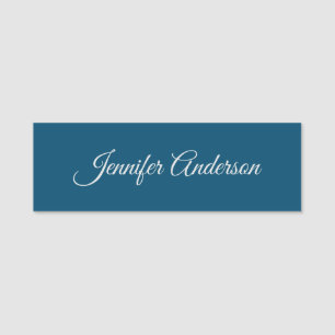 Chic Calligraphy Elegance Personalisiert Namensschild
