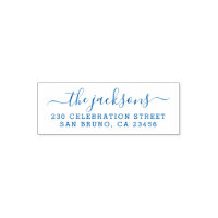 Chic Calligraphy Familienname und Rücksendeadresse