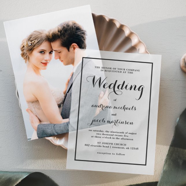 Chic Calligraphy Script Classic Wedding (Von Creator hochgeladen)