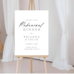 Chic Calligraphy Silver Probe Dinner Willkommen Poster<br><div class="desc">Dieses elegante Poster aus silberner Probe eignet sich perfekt für eine rustikale Hochzeitsfeier. Das schlichte und elegante Design zeichnet sich durch klassische und extravagante Schrift-Typografie in Silber aus.</div>