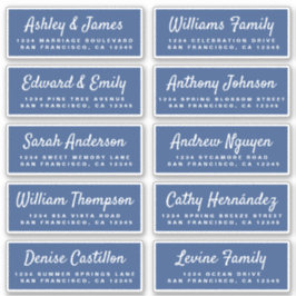 Chic Calligraphy Wedding Guest Address Labels
