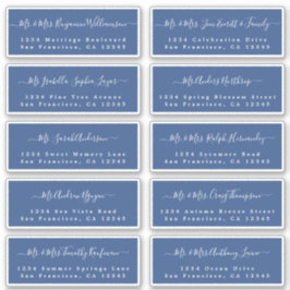 Chic Calligraphy Wedding Guest Address Labels