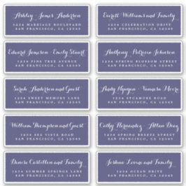Chic Calligraphy Wedding Guest Address Labels