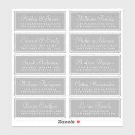 Chic Calligraphy Wedding Guest Address Labels
