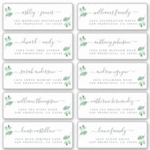 Chic Calligraphy Wedding Guest Address Labels