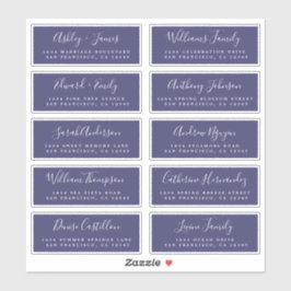 Chic Calligraphy Wedding Guest Address Labels