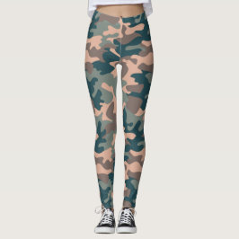 Chic Camouflage Khaki Pattern Leggings