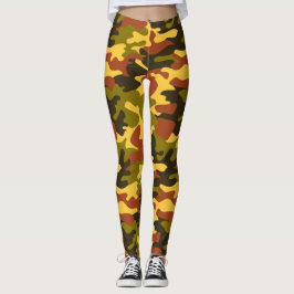 Chic Camouflage Khaki Pattern Leggings