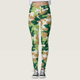 Chic Camouflage Khaki Pattern Leggings
