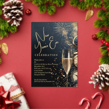 Chic Champagne and Clocks New Year's Eve