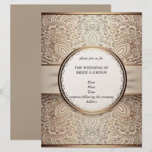 Chic Champagne Hochzeitseinladungen Einladung