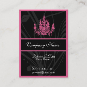 Chic Chandelier Business Cards Visitenkarte