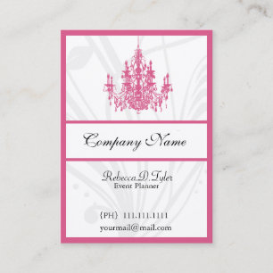 Chic Chandelier Business Cards Visitenkarte